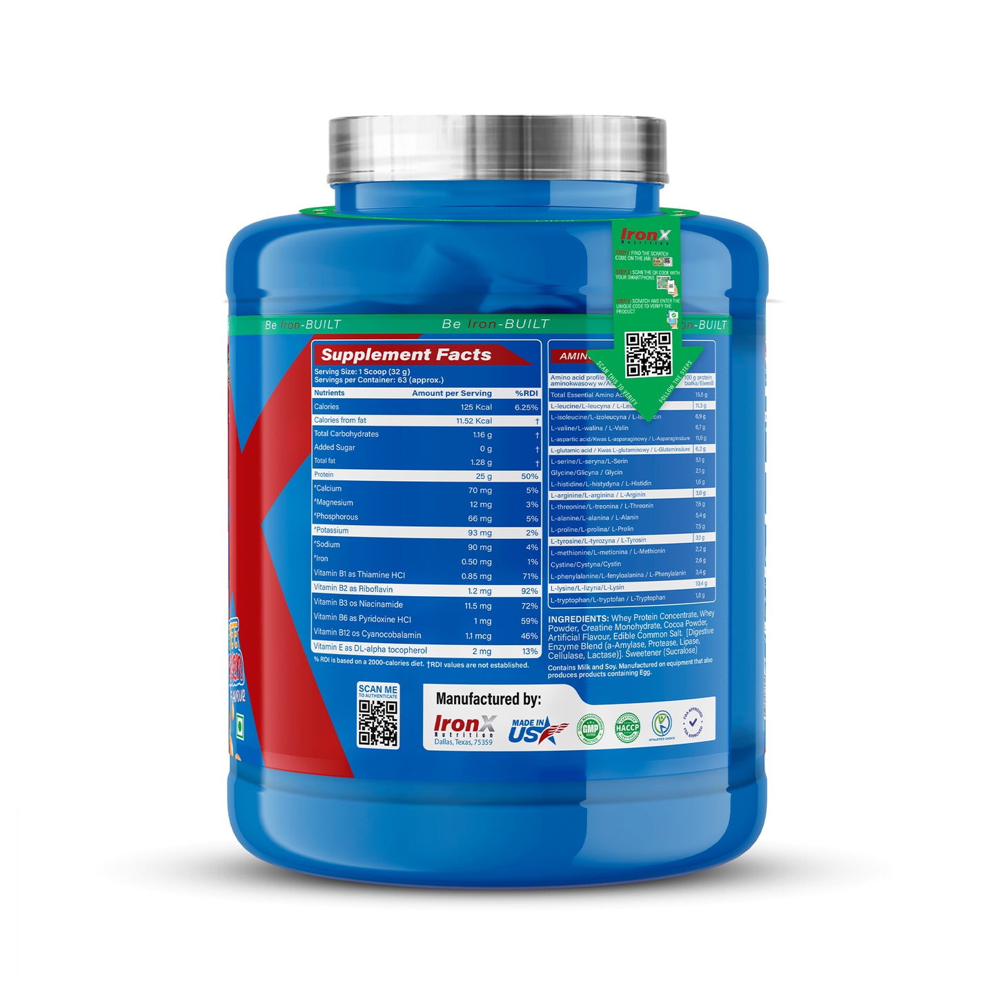 Nitra Whey – Advanced Whey Protein (100% Pure Whey Blend) | Fast Digesting | Muscle Recovery | 25g Protein per Serving | 2KG